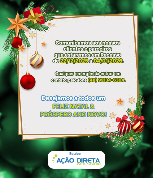 Ação Direta: Comunicado de Férias Coletivas 22/12 a 04/01